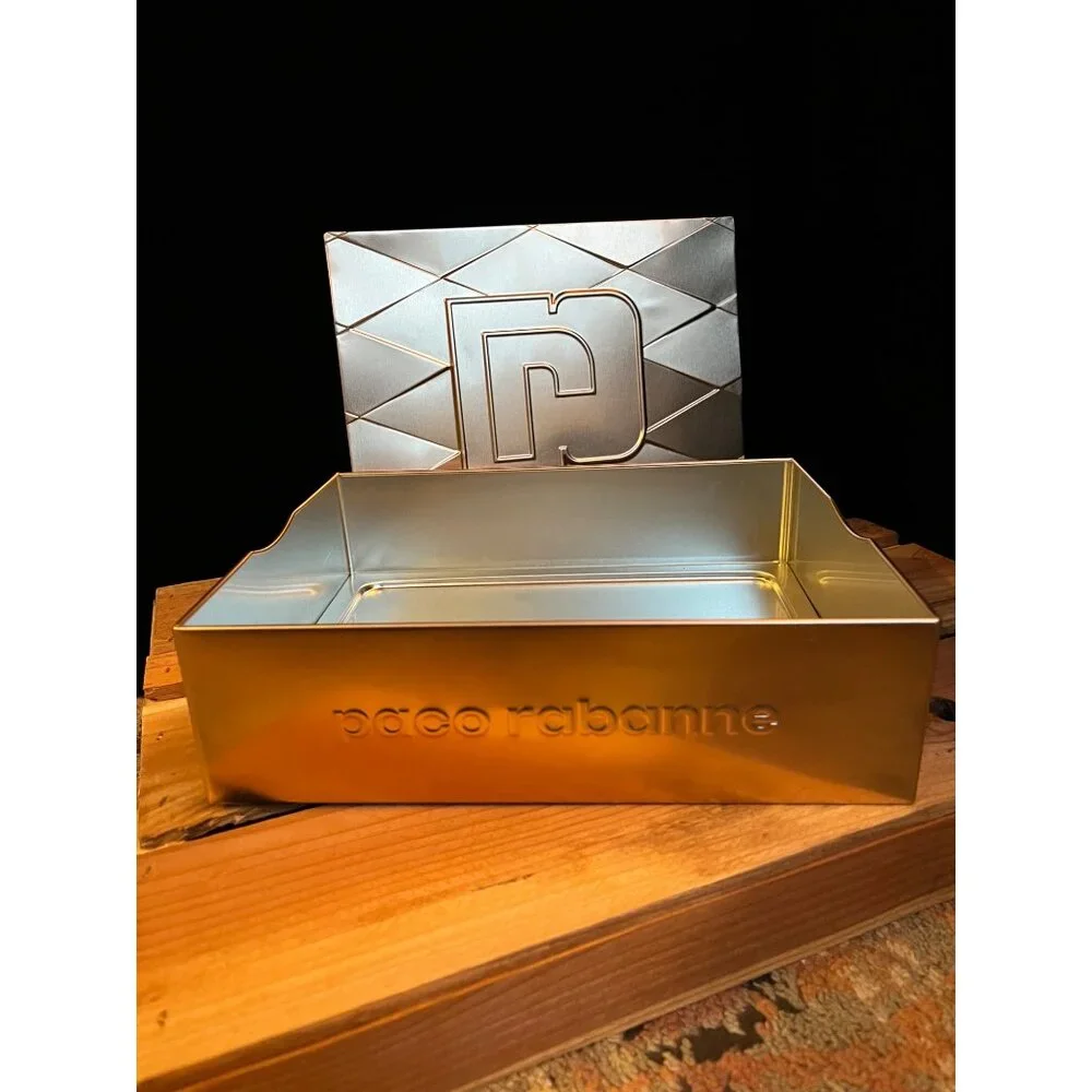 Large Copper Colored Phantom by Paco Rabanne 2pc Gift Set BOX / TIN only